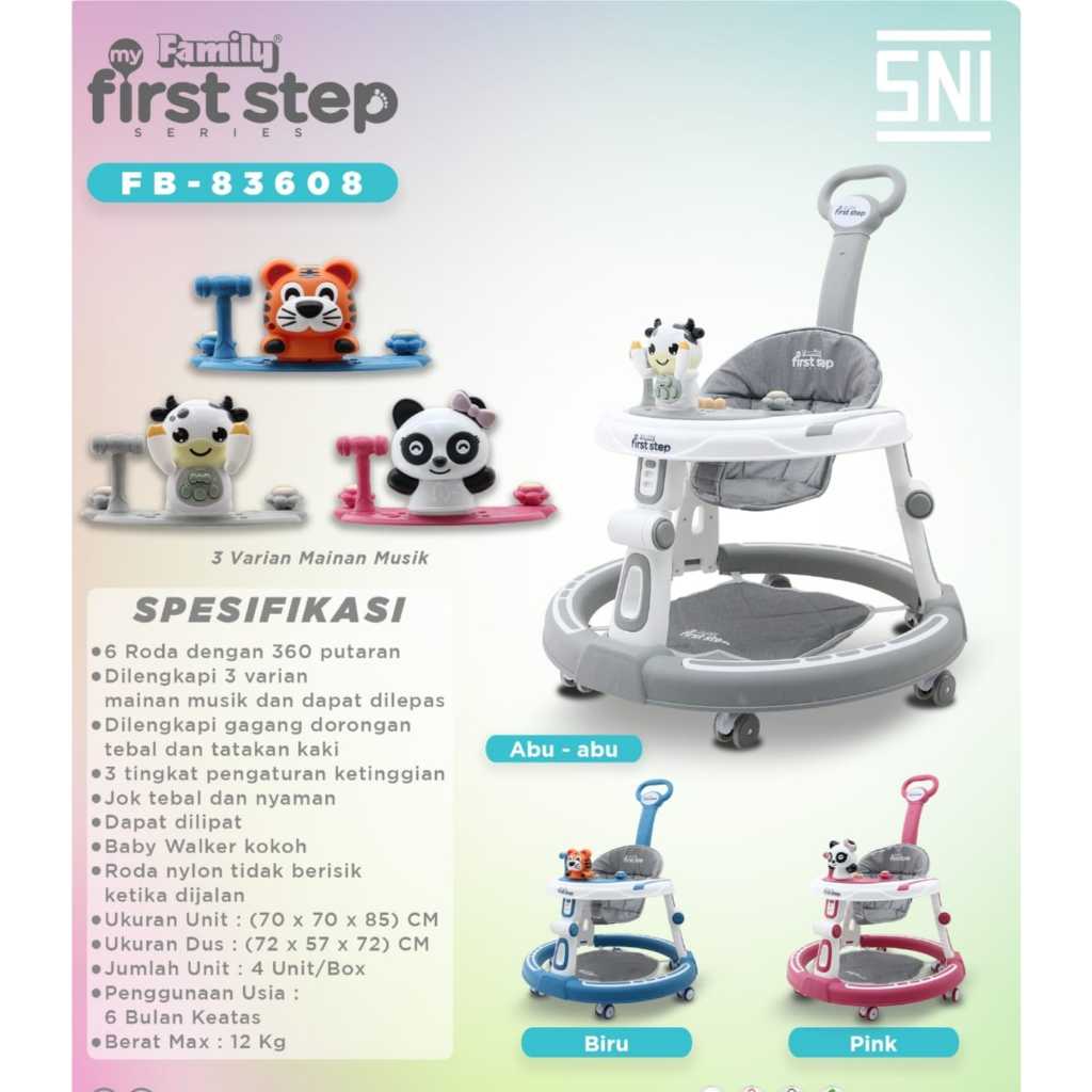 BABY WALKER FAMILY FIRST STEP 83608