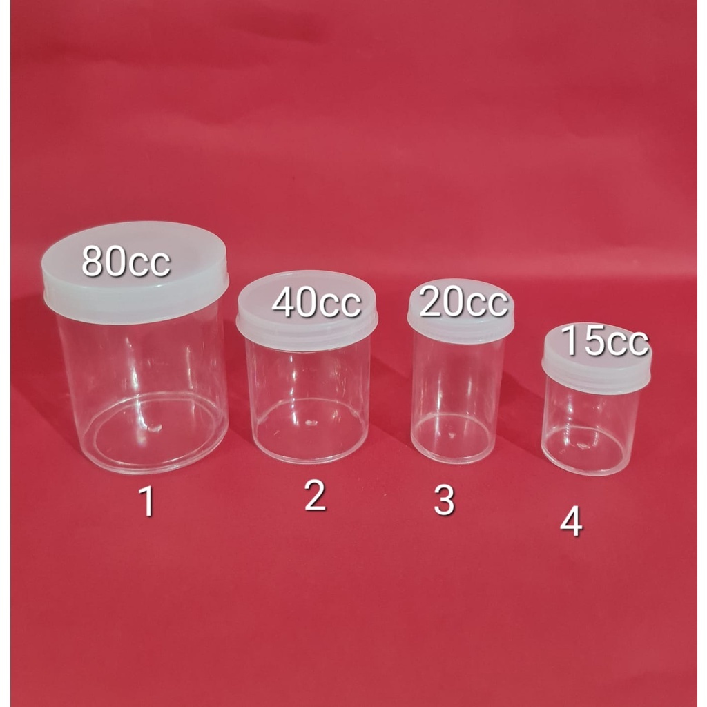 Pot-Plastik_transparant_ukuran_80cc/40cc/20cc/15cc-Lokal