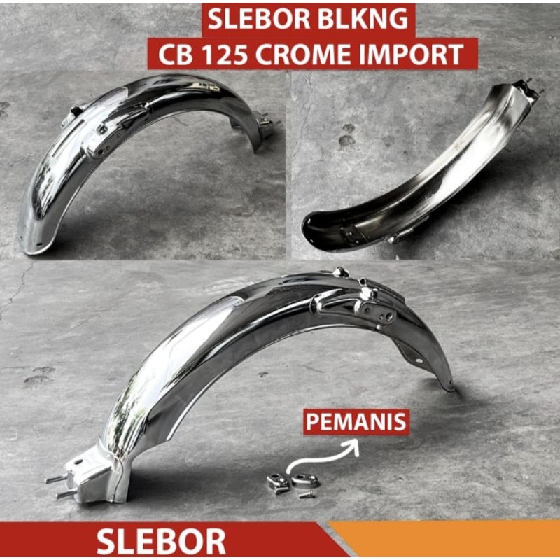 SPAKBOR SLEBOR BELAKANG CB125 CROM PRES NGANJUK IMPORT