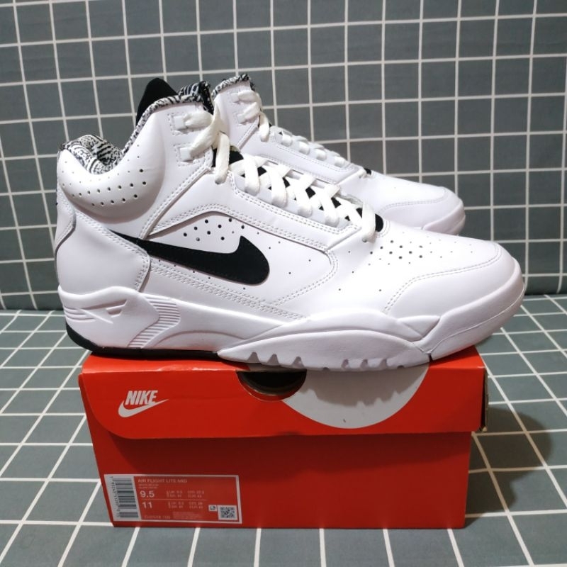 Nike Air Flight Lite Mid White Black Men Original DJ2518-100