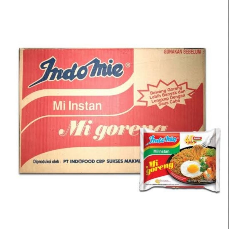 

Indomie goreng 1 karton 40 pcs