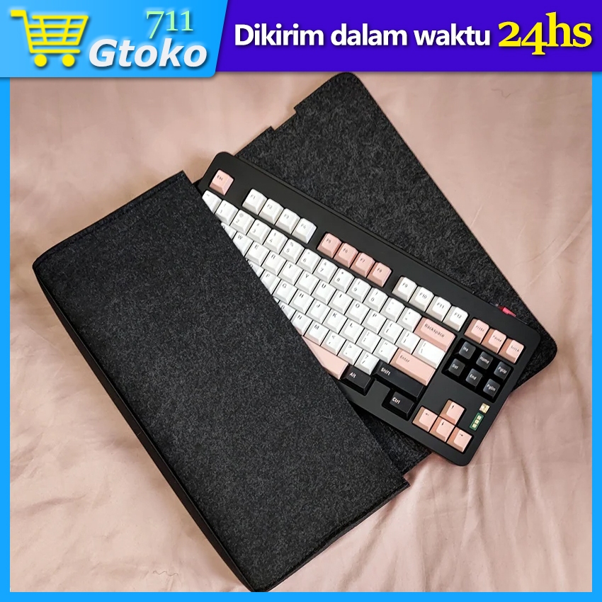 Tas Case Cover Pelindung Mechanical Keyboard TKL 60% 80% Travel Pouch Bag Logitech K380 K480 60