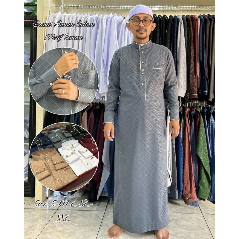 gamis annun sultan motif semman