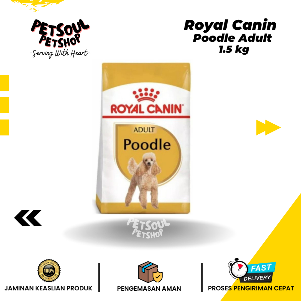 Makanan Anjing Royal Poodle Adult 1.5kg Freshpack / Royal Canin Pudel Dewasa / Makanan Anjing Poodle