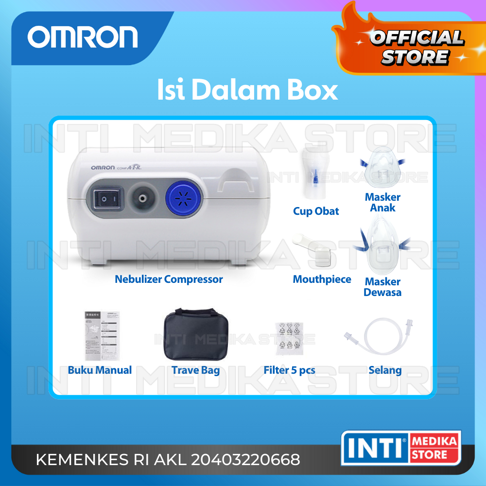 RB22 OMRON - Nebulizer Compressor NE C28 C101 C106 C301 C801 NE U100 Alat Terapi Uap Pernafasan