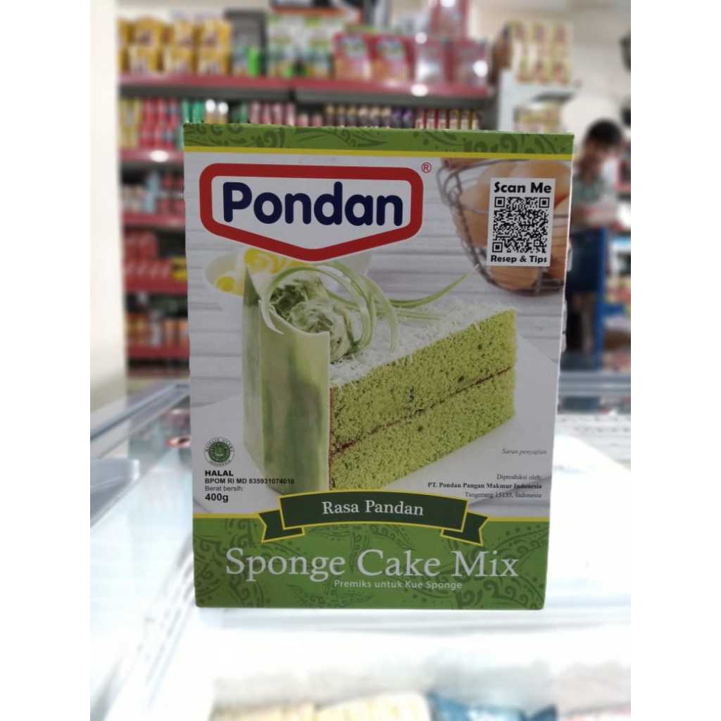 

PONDAN Sponge cake mix rasa pandan 400 Gram