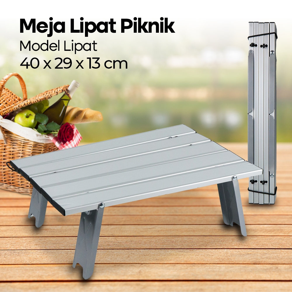 [PROMO] Meja Lipat Piknik Kecil / Meja Lipat Outdoor Aluminium Meja Lipat Camping Meja Lipat Portabl