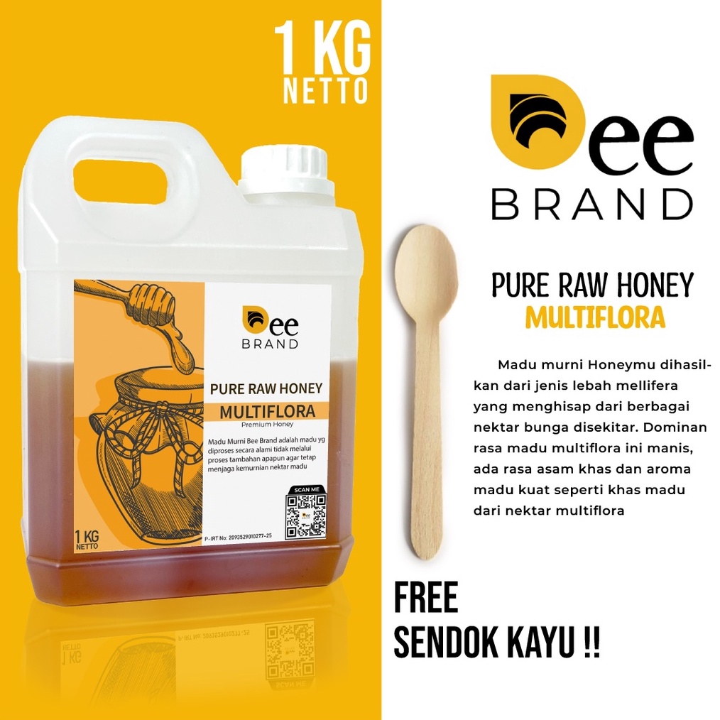 

12.12 ✨Promo✨ [1kg] Madu Cair Asli Multiflora murah