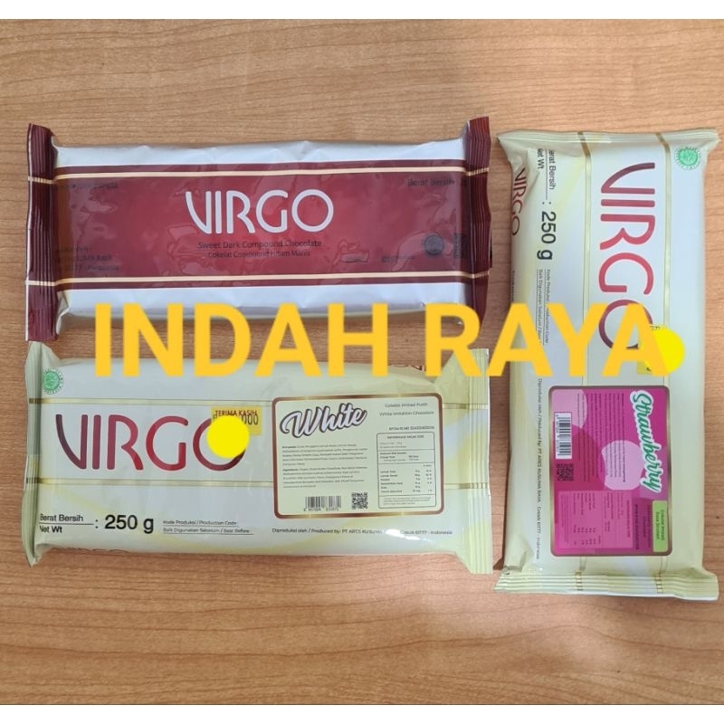 

COKLAT BATANG DARK COMPOUND VIRGO 250G varian RASA