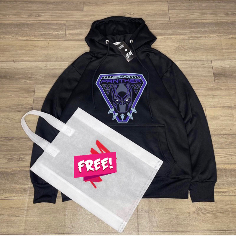 HOODIE BLACK PANTHER FULLTAG BONUS TAS