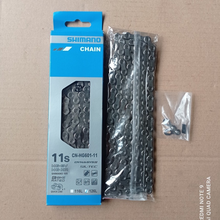 Rantai sepeda shimano 11 speed ori 105 CN-HG601 126 L bisa buat sepeda balap roadbike gunung dan lip