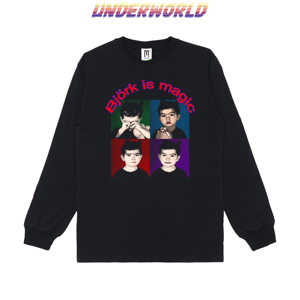 Kaos BAND BJORK 'BJORK IS MAGIC'  - LONGSLEEVE Tshirt Merchandise