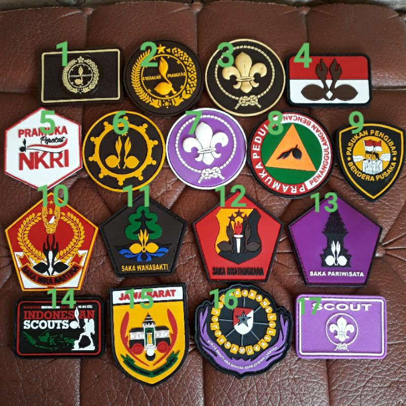 patch rubber logo pramuka logo scout