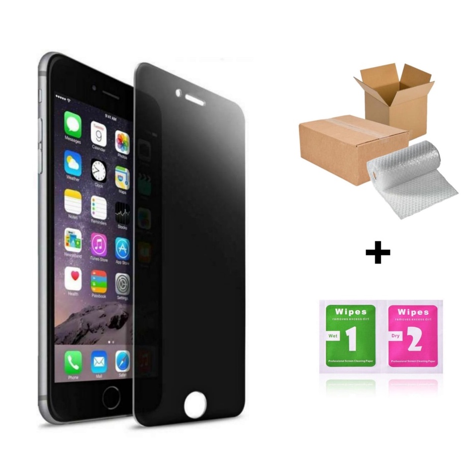 Toko Spesial (GARANSI GANTI BARU)Tempered Glass Full Anti SPY privacy for NEW IPHONE 6/6s/7/8/6 PLUS