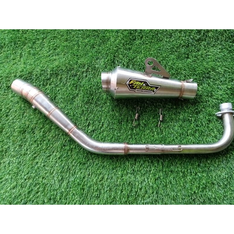 Knalpot Motor Fantera Leher Rodrace Buat Motor Grand Smash Supra 125 Blade