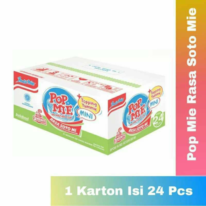 

Pop Mie Mini Rasa Soto Mie 35 gr Satu Dus Isi 24 Pcs