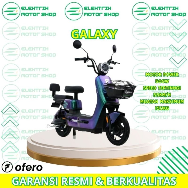 SEPEDA LISTRIK OFERO GALAXY STEEL VIOLET