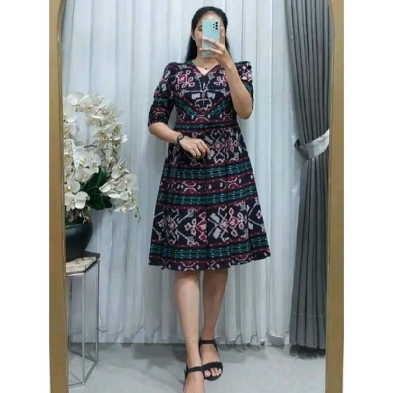 Dress wiru tenun rempel