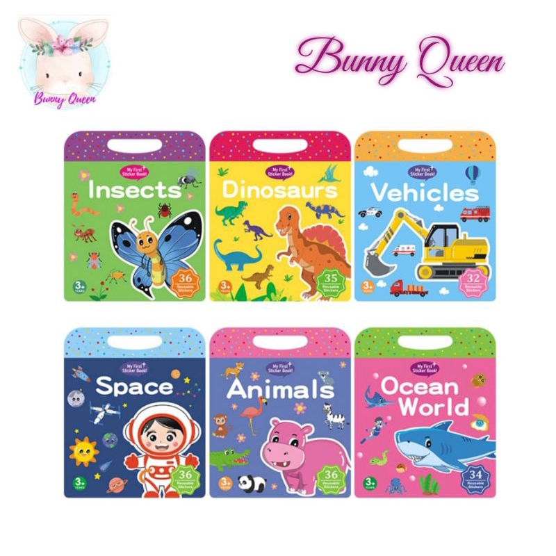 

Buku Stiker Sticker Anak NEW VERSION Reusable Book Mainan Edukasi Acitivity