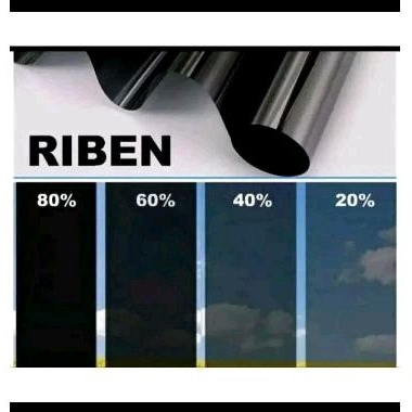 Sticker/Stiker kaca riben/riben hitam/kaca film polos/kaca film riben/kaca jendela rumah dan gedung