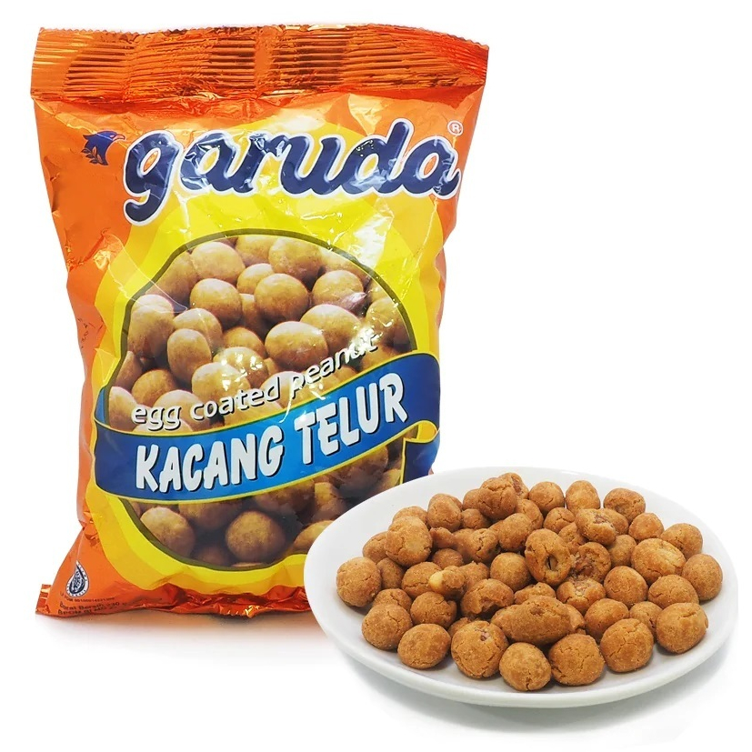 

GARUDA KACANG TELUR 110 GRAM SNACK CEMILAN ANAK TELOR 19 GR GROSIR MURAH MAKANAN RINGAN GARUDA FOOD