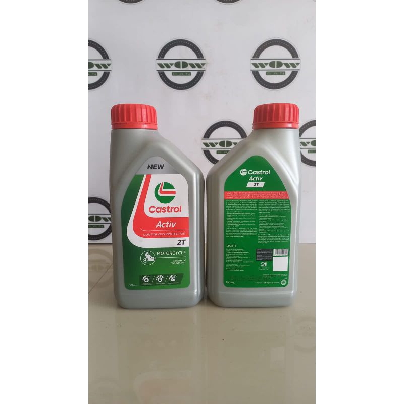 OLI CASTROL 2T LOW SMOKE SAMPING NEW KEMASAN BARU