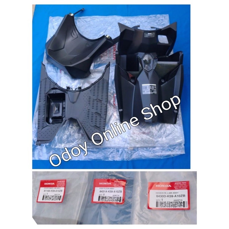 Paket Cover dek dasbor bodi body kasar honda Vario techno 125 150 esp new led 2015 - 2018 Ori AHM