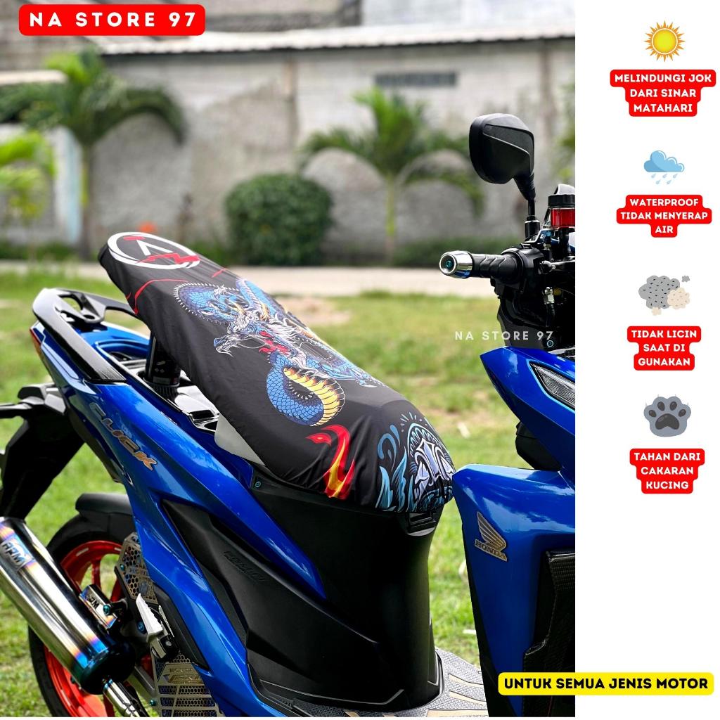 Cover seat / Sarung Jok Motor Anti kucing &amp; Air Akna Max Protection