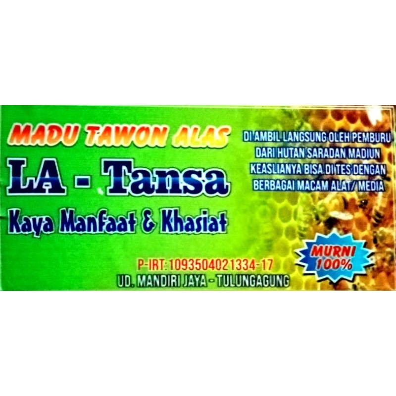 

MADU LEBAH HUTAN ASLI MURNI