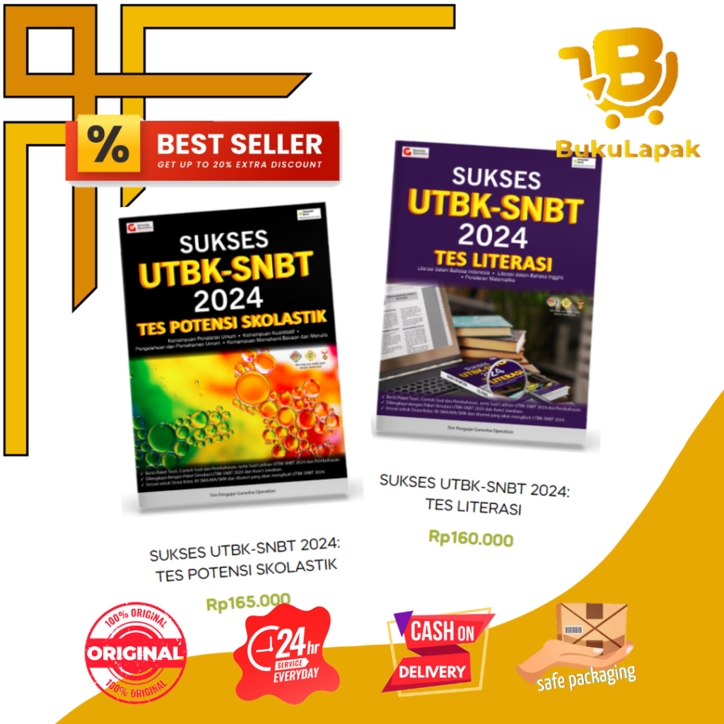 Buku Sukses UTBK-SNBT 2024, Buku UTBK SNBT 2024 Ganesha Operation