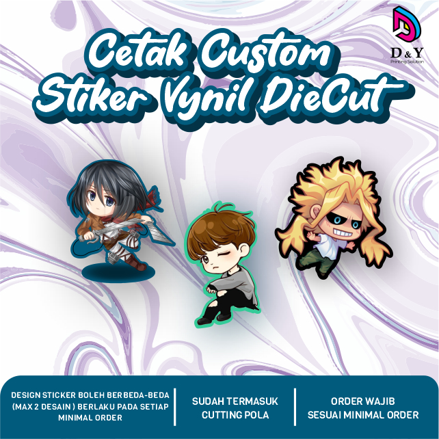 

CETAK COSTUM STIKER VINYL | STIKER DIECUT | STIKER LABEL MAKANAN | STIKER KPOP | STIKER DIE CUT CUSTOM