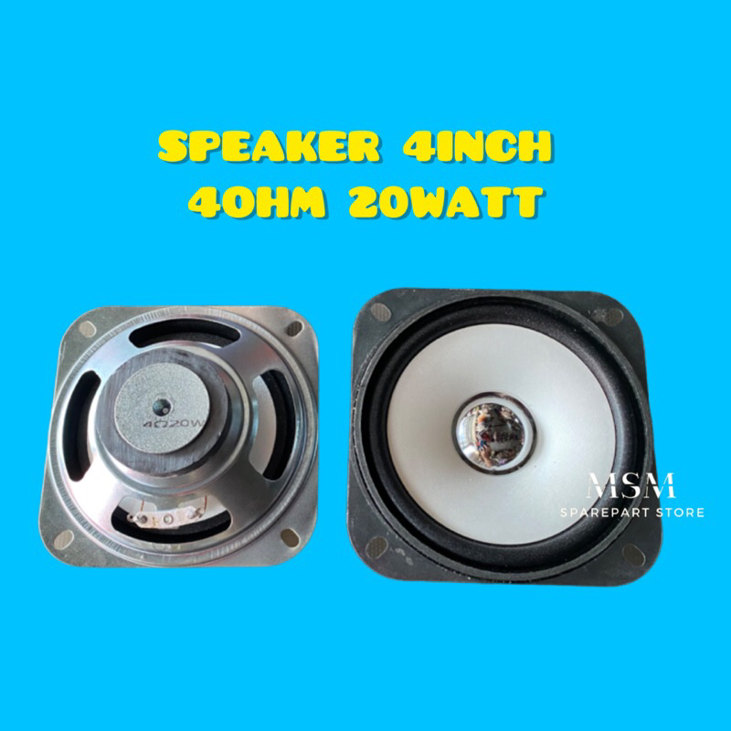 SPEAKER 4INCH 4OHM 20WATT