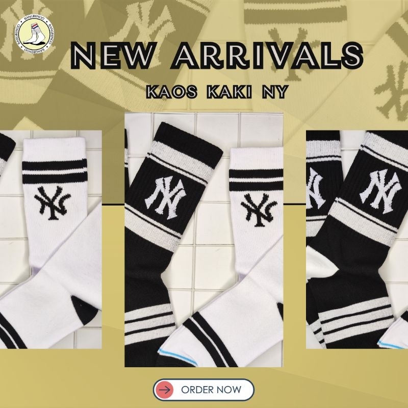 Kaos Kaki Motif NY/ Kaos Kaki Pendek/ Kaos Kaki Old school • Bangbenoo