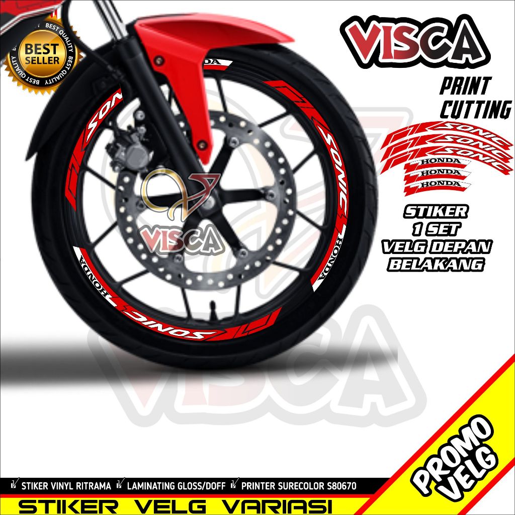 Stiker Velg List Velg Motor Stiker Velg Sonic Variasi Sonic 00