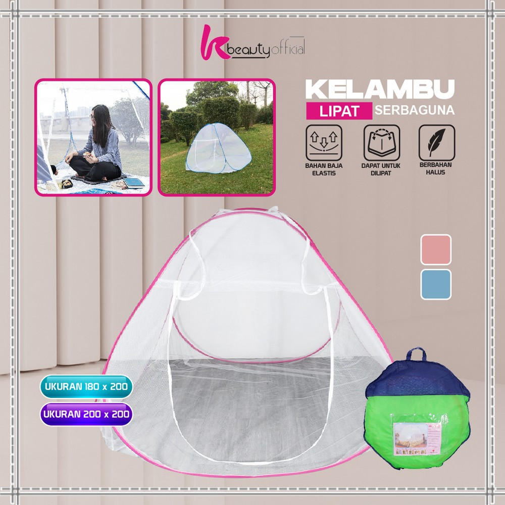 KB-M345 Mainan Tenda Anti Nyamuk Kelambu Tidur Lipat Bayi UK 180x200 / Kelambu Lipat Anti Nyamuk Ana