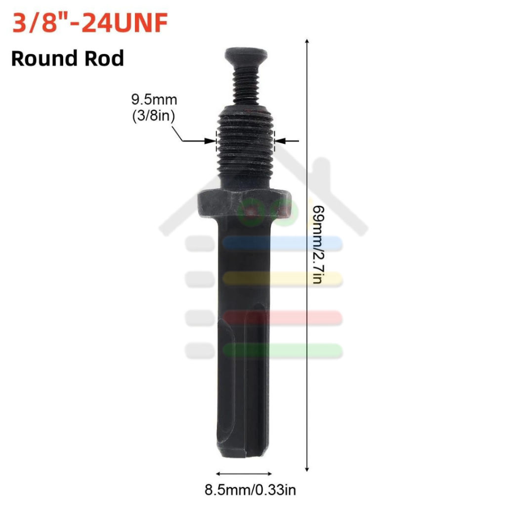 3/8 24UNF BATANG KONEKTOR SDS PLUS + BAUT
