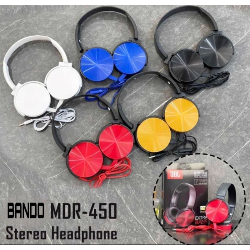 HF Headset Earphone Dj Bando XB450