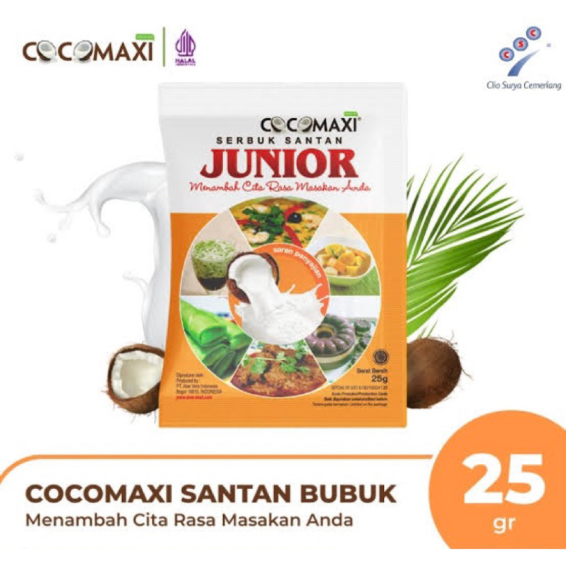Santan cocomaxi Junior 1renceng 25gram x 10pcs / Santan Bubuk Murah enak