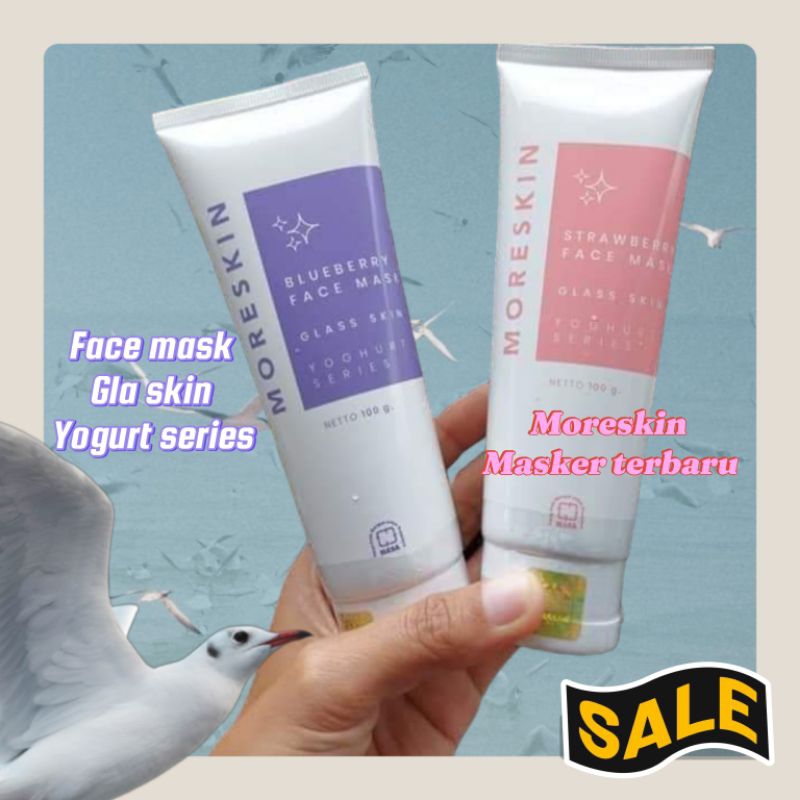 Face masker moreskin odol terbaru 2 varian glaskin yogurt series
