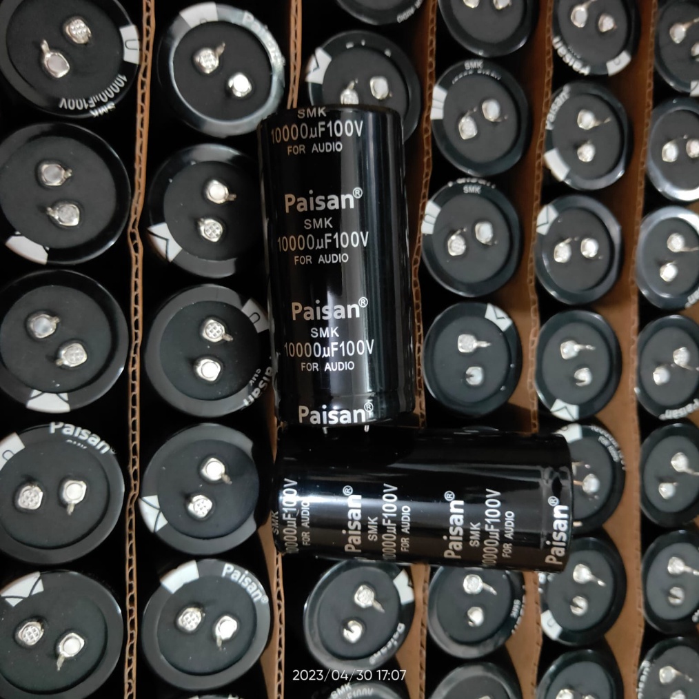 Bisa COD Elco Elko PAISAN SMK 10000uf 100v Capasitor Original isi full buruan