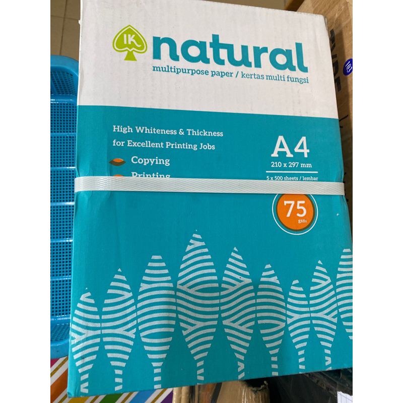 

Kertas HVS Natural A4 75gsm (rim)