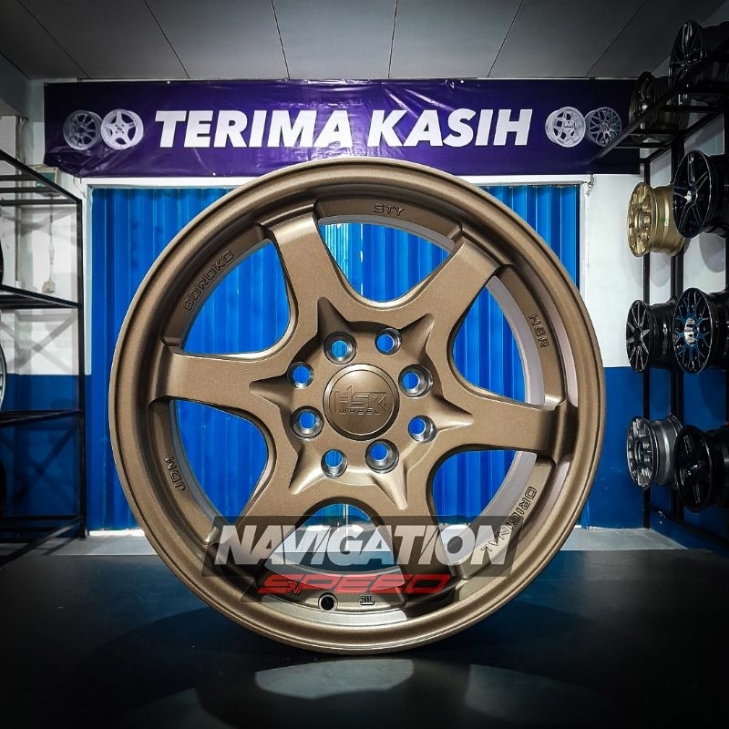 Velg Pelek Brio Avanza/ Agya/ Sigra/ Xenia/ Calya dll Hsr Sty Ring 15 Bronze