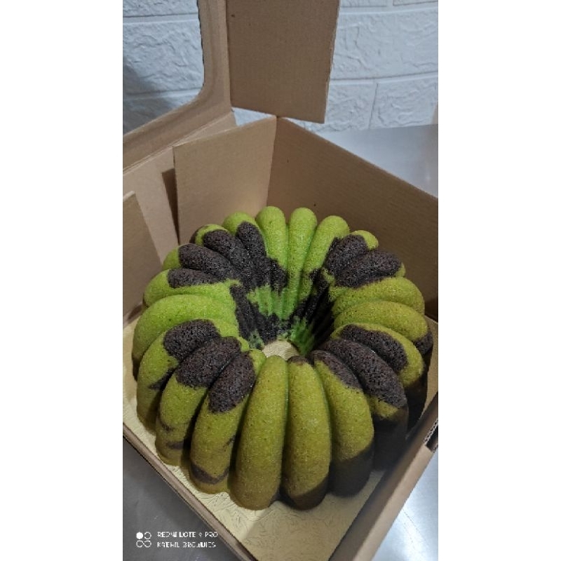 

Marble cake ketan hitam & pandan