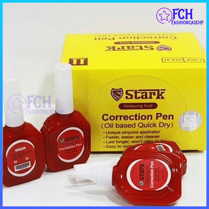 

FCH- STARK Correction Pen / Tipe X / Tipe Ex / Tip Ex Merah Cair