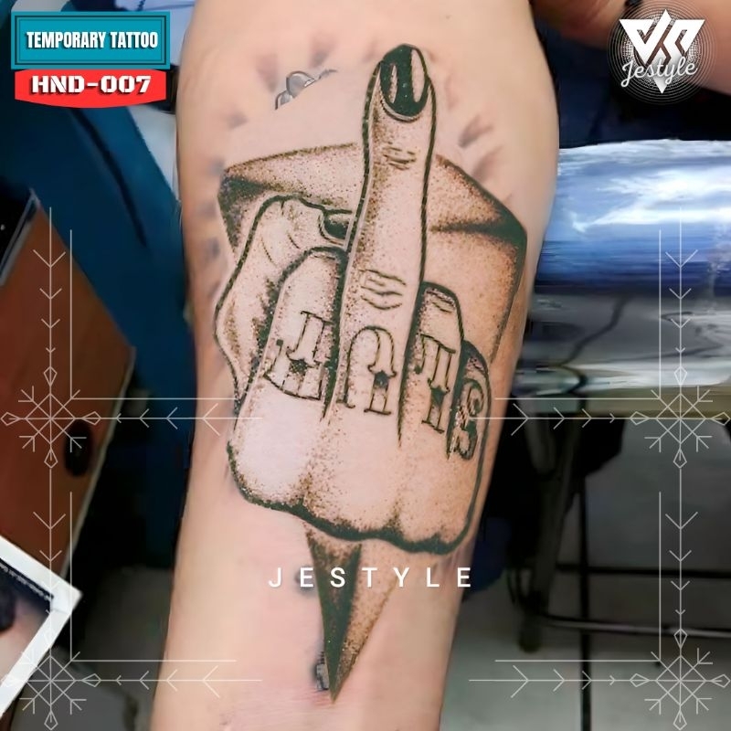[HND-007] Tato Temporer Temporary Tattoo Tangan Fuckyou