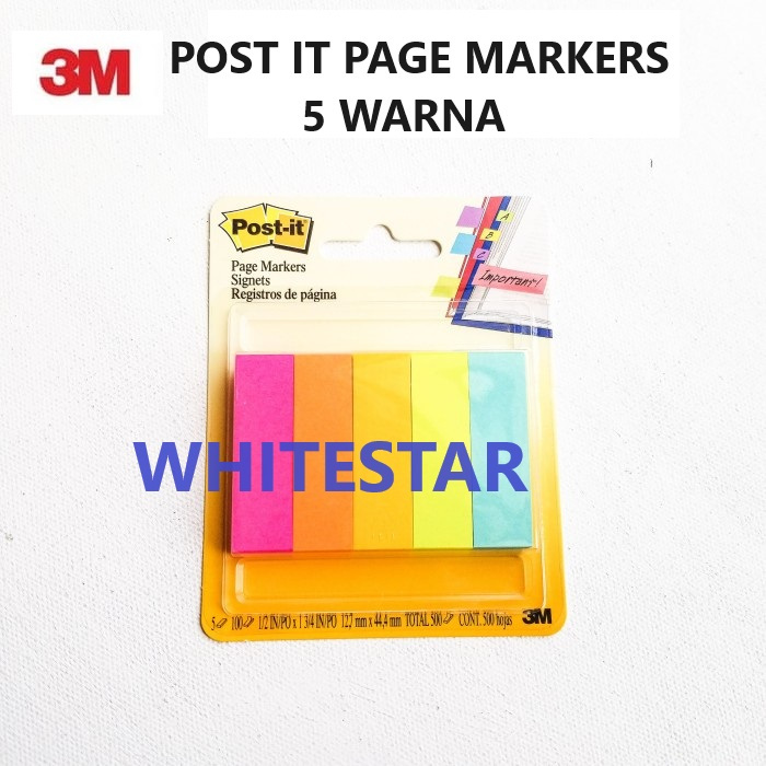 

post itu 3m page marker 5 warna