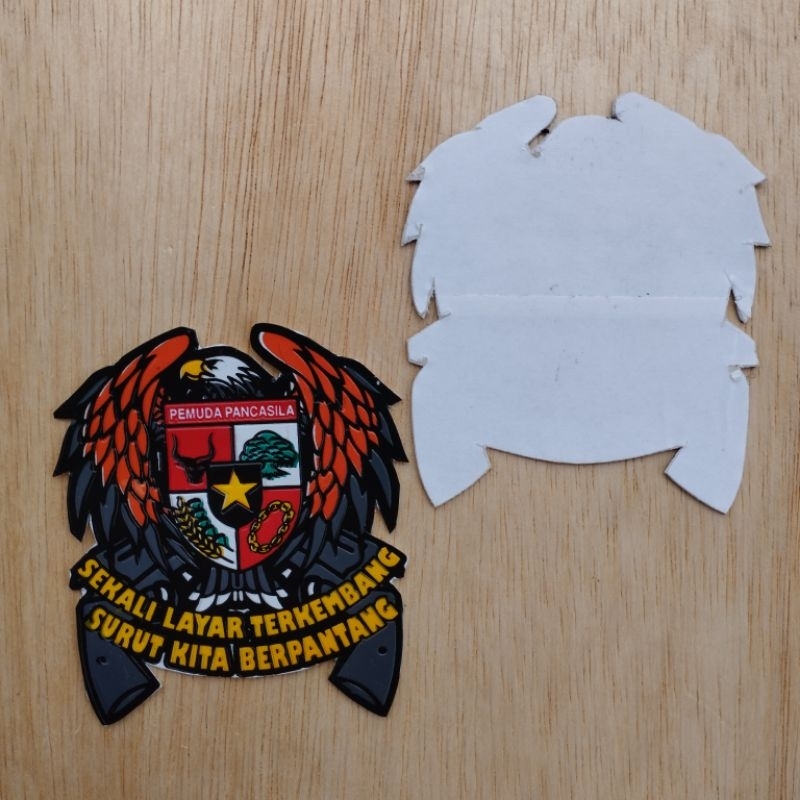 sticker logo pemuda pancasila sayap oren - sticker motor dan mobil