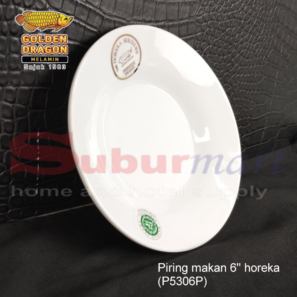 Piring Makan Golden Melamine Horeka Putih