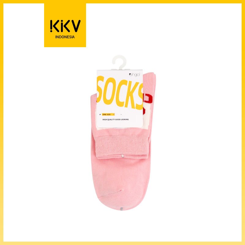 KKV sweat cherry short  Socks Kaos Kaki Semata Kaki Wanita Basic Aneka Warna