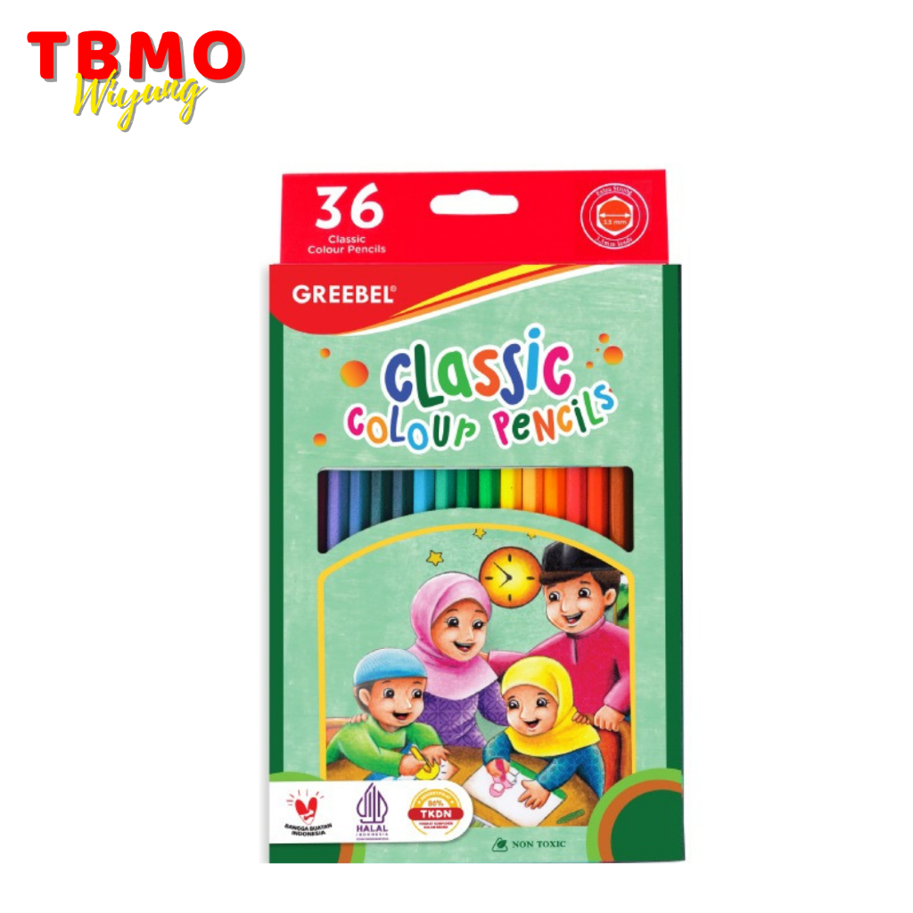 

Pensil Warna Greebel Panjang 36 Warna Halal Edition 7036